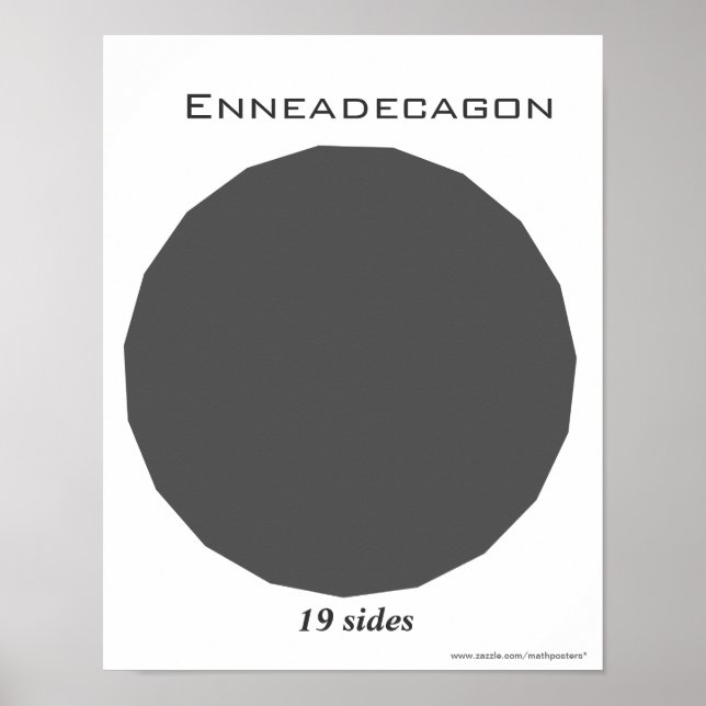 Enneadekagon Poster polygon (Framsidan)