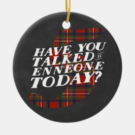 Enneagram 5 Themed jul Julgransprydnad Keramik