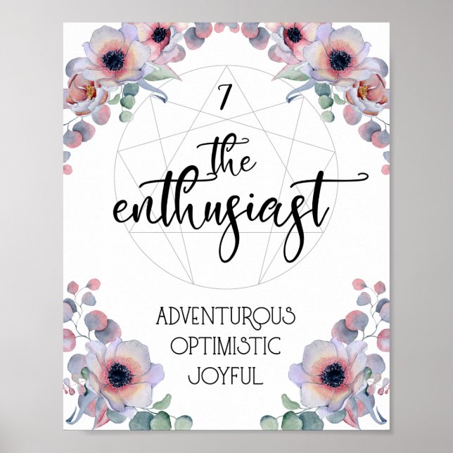 Enneagram 7 Enthusiast Poster (Framsidan)