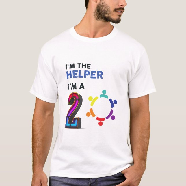 Enneagram, typ 2... Jag är Helper. T Shirt (Framsida)