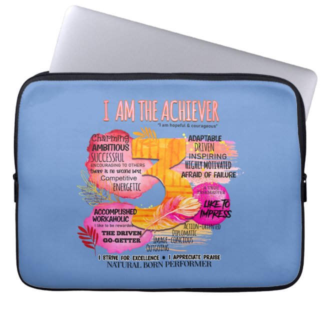 Enneagram typ 3 - jag är Achiever Laptop Fodral (Framsidan)