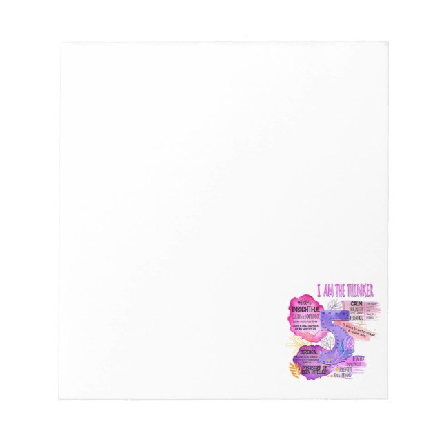 Enneagram typ 5 - jag är Thinker Anteckningsblock (Framsida)