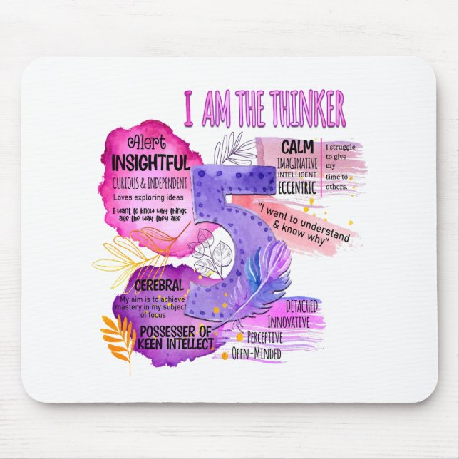 Enneagram typ 5 - jag är Thinker Musmatta (Framsidan)