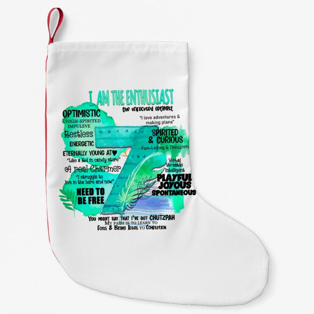 Enneagram typ 7 - jag är entusiast liten julstrumpa (Framsidan)