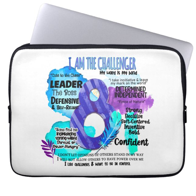 Enneagram typ 8 - jag är ballast laptop fodral (Framsidan)