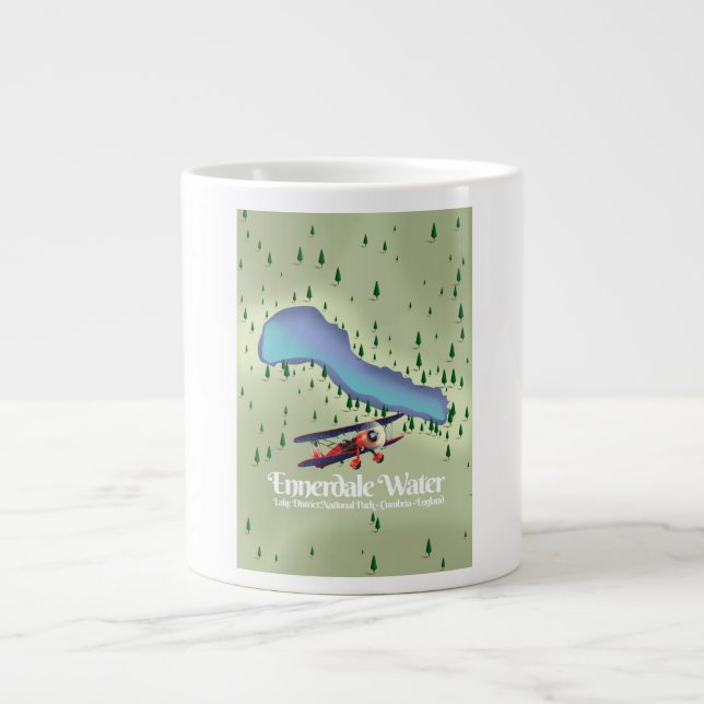 Ennerdale Water, Lake District Resoraffisch Jumbo Mugg (Framsidan)