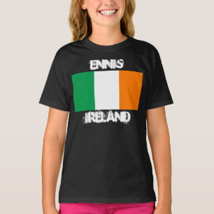 Ennis, Irland med Irish flagga Tee