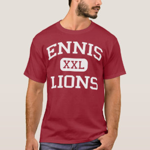 Ennis - lejon - Ennis högstadium - Ennis Texas T Shirt