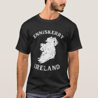 Enniskerry Wicklow Irland Karta Gaelisk Hurling T Shirt