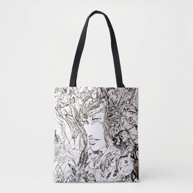 Enoch&lucifer tote bag tygkasse (Framsida)
