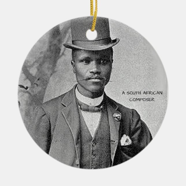 Enoch Mankayi Sontonga Julgransprydnad Keramik (Framsidan)
