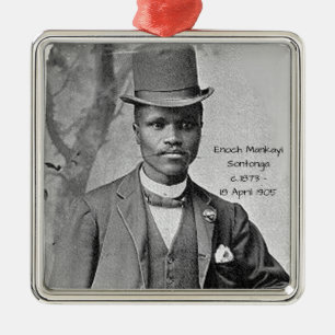Enoch Mankayi Sontonga Julgransprydnad Metall