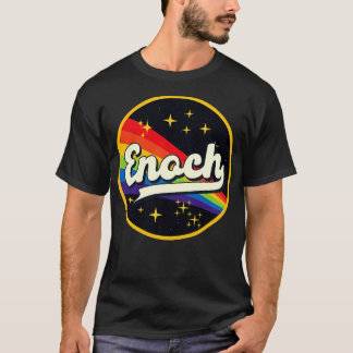 Enoch Rainbow i Space Vintage Stil T Shirt