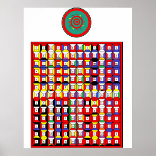 Enochian Fire Tablet Poster