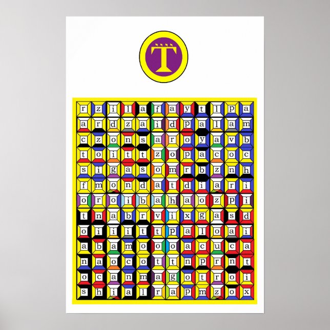 Enochian Luft Tablet Poster (Framsidan)