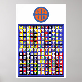 Enochian Vatten Tablet Poster