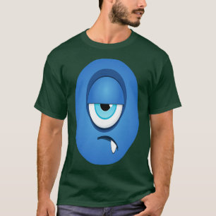 Enögd blå monster söta monster t shirt