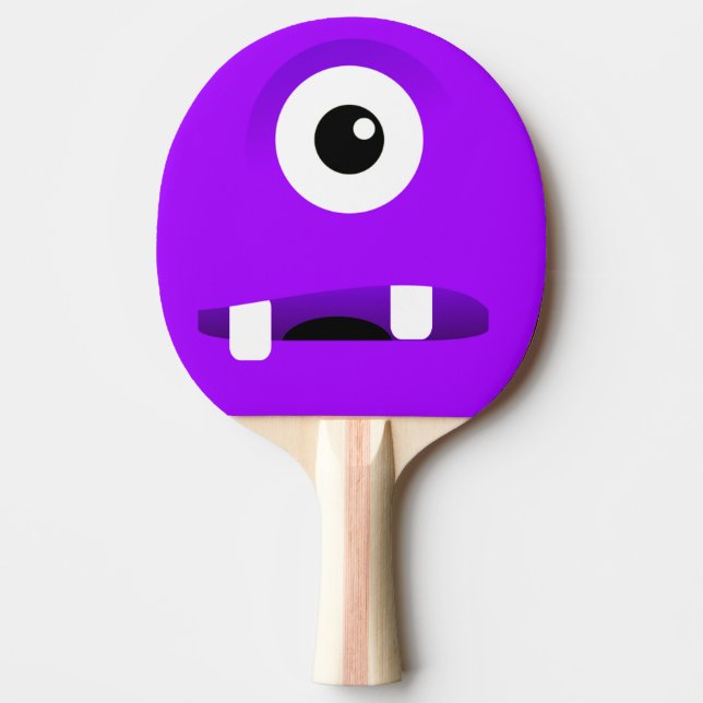 Enögd Lila Monster Ping-Pong Paddle Pingisracket (Framsidan)