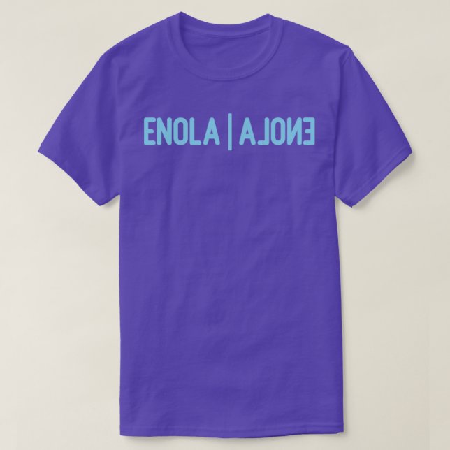 Enola Ensam blue T Shirt (Design framsida)
