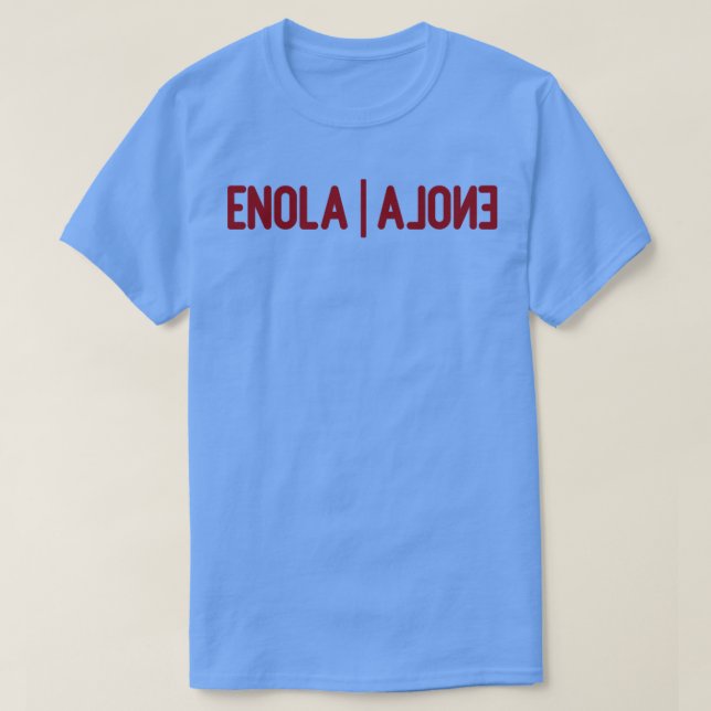 Enola Ensam burgundy T Shirt (Design framsida)