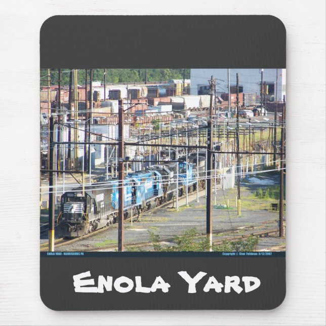 Enola Norfolk Southern Railroad Yard Harrisburg PA Musmatta (Framsidan)