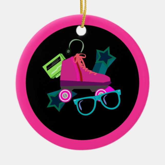 Enorm 80-talprydnad julgransprydnad keramik (Framsidan)