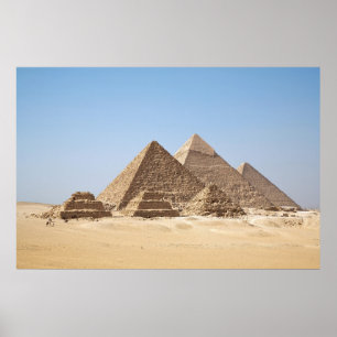 Enorm affisch för Egypten-Gizahpyramider