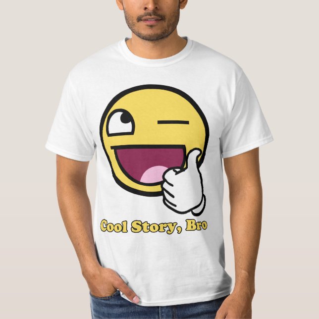 Enorm ansiktecoolaberättelse Bro T Shirt (Framsida)