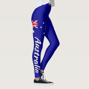 Enorm Australien australiensisk flagga Leggings