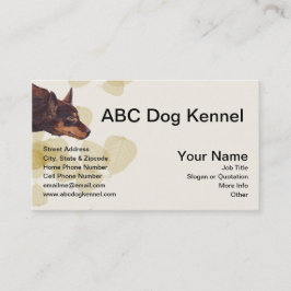 Enorm australiensisk röd Kelpie Visitkort