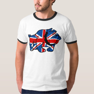 Enorm brittisk bulldogg tee shirt