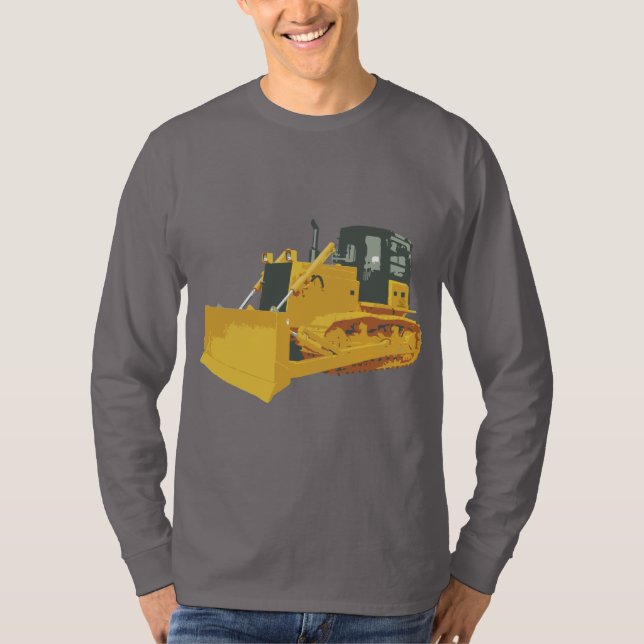 Enorm Bulldozer T-shirt (Framsida)