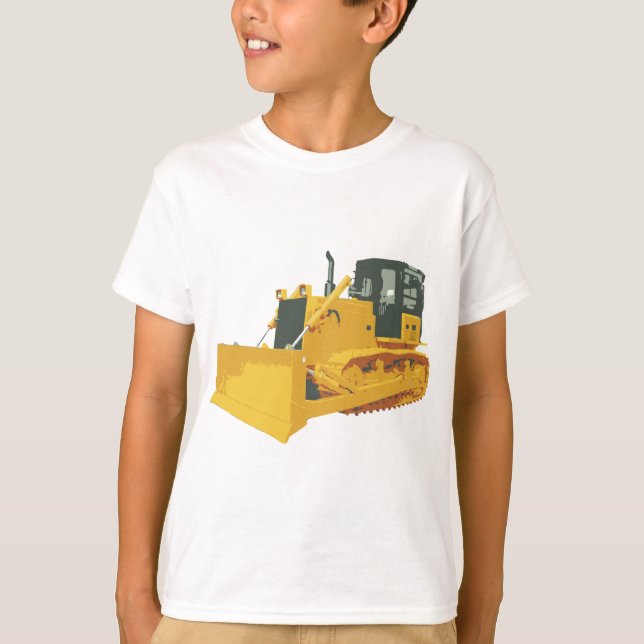 Enorm Bulldozer Tee Shirt (Framsida)