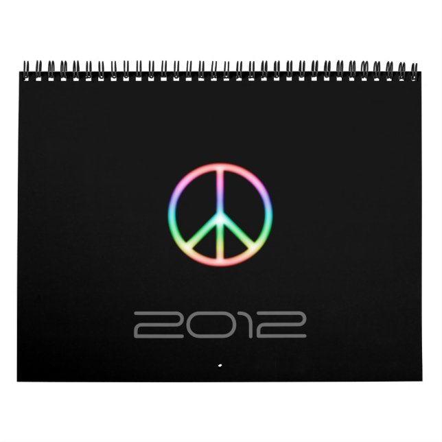 Enorm fredsymbolkalender 2012 kalender (Omslag)