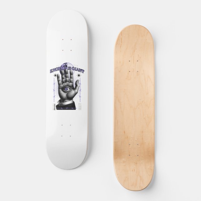 Enorm Gigant : Alltseende hand Mini Skateboard Bräda 18,5 Cm (Framsida)