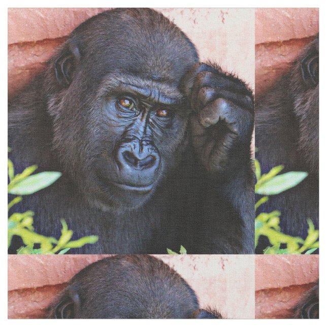 enorm gorilla 1215P Tyg (Närbild)