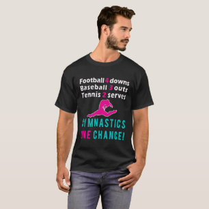 Enorm gymnastik en riskerar flickagåvadesign t shirt