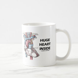 Enorm hjärtainsida kaffemugg