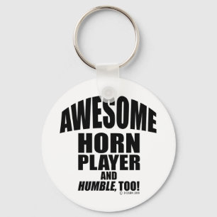 Enorm Hornspelare Nyckelring
