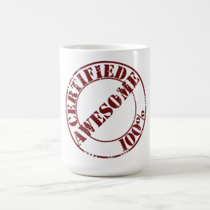 Enorm kaffemugg för auktoriserad