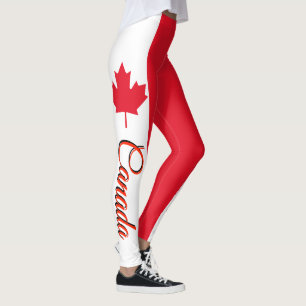 Enorm Kanada kanadensisk flagga Leggings