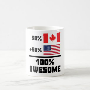 Enorm kanadensisk amerikan kaffemugg