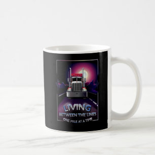 Enorm lastbilsförarekaffemugg med en Peterbuilt Kaffemugg
