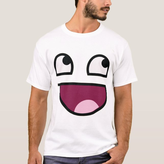 Enorm manansikteskjorta tee (Framsida)