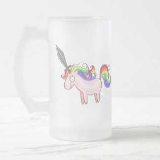 Enorm Manly Unicornölmugg Frostat Ölglas
