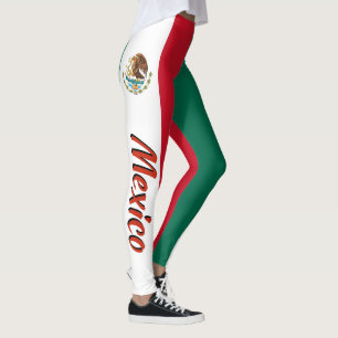 Enorm Mexico mexicansk flagga Leggings