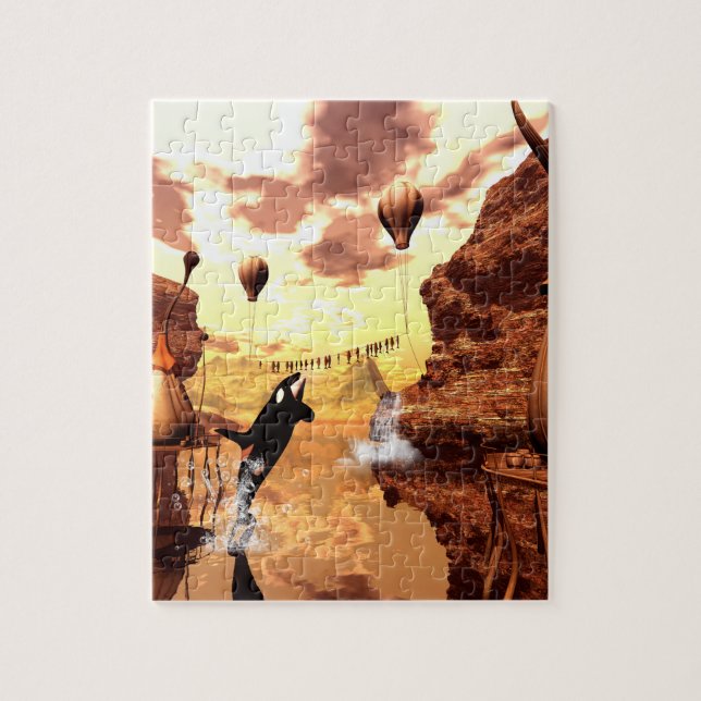 Enorm orca pussel (Vertikal)