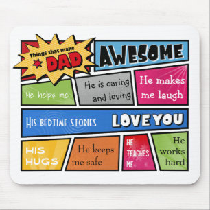 Enorm pappa Mousepad Musmatta