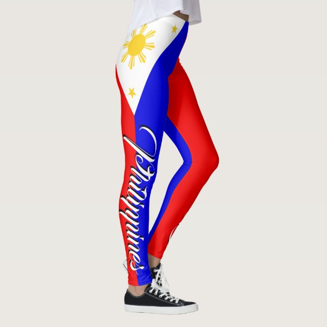 Enorm Philippines flagga Leggings (Höger)