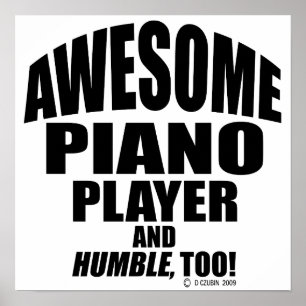 Enorm pianospelare poster
